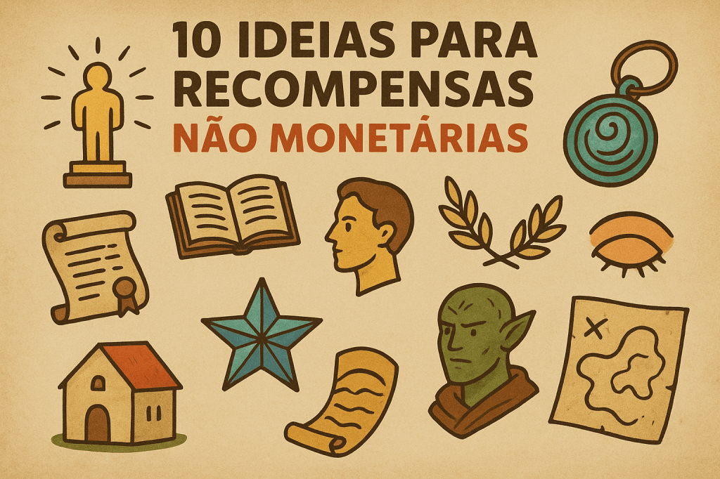 10 ideias de recompensas criativas que fogem do ouro e das&nbsp;poções